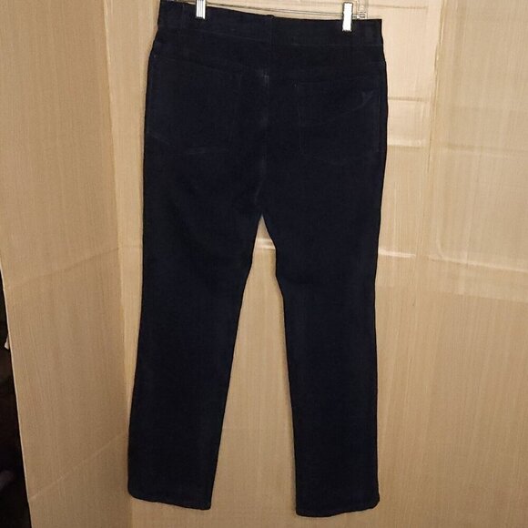 Soft Surroundings Dark Wash Straight Leg Jeans - Picture 4 of 6